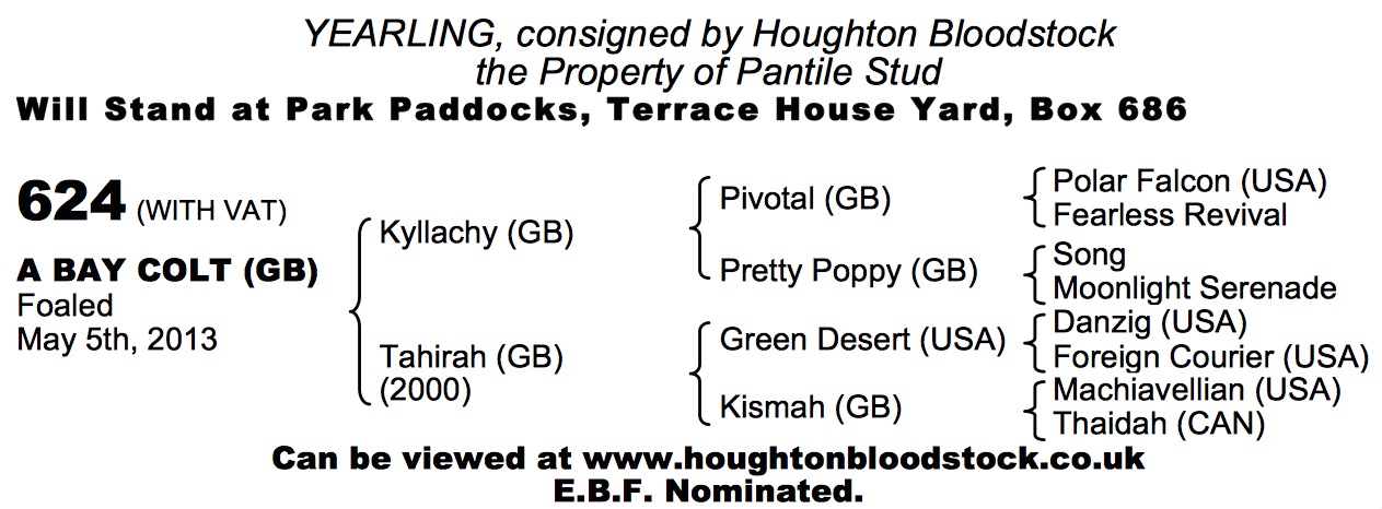 Kyllachy (GB) / Tahirah (GB) B.C.