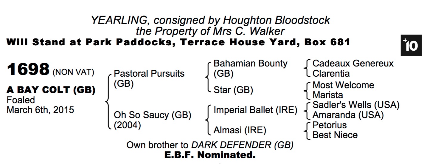 LOT 1698 - Pastoral Pursuits (GB) / Oh So Saucy (GB) B.C.